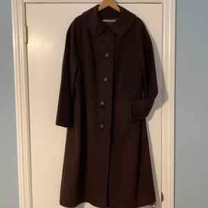 Vintage brown wool coat